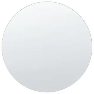Beliani Runder Wandspiegel 50 cm Silber Agen , Glas , Rund , 50x0.5x50 cm , Spiegel, Wandspiegel