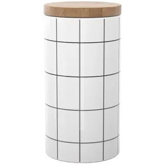 Intirilife Vorratsdose Keramik weiß 10 x 18,5 cm 1000 ml