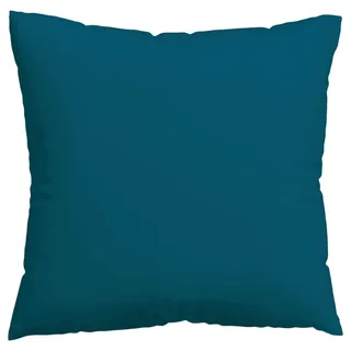 schlafgut Kissenbezug Woven Satin 80 x 80 cm Petrol