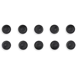 Bi-Office Magnete, 10 Stück, rund, Durchmesser 30 mm, Farbe: Schwarz, IM132609