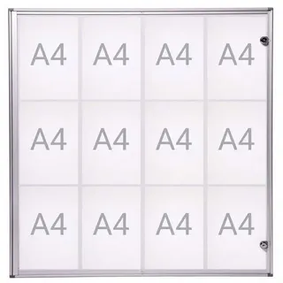 Maul Schaukasten Extraslim grau 12x DIN A4, 1 St.