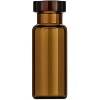 Macherey & Nagel ML-1599 Glas Rollrandflasche mit Weiter Öffnung, N 11, Flacher Boden, Braun, 1.5ml Kapazität, 11.6mm Durchmesser, 32.0mm Höhe, 100 Stück