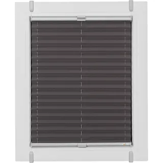 Plissee SUNLINES "One Size Style Crepe", grau (anthrazit, grau, grau), B:110cm H:210cm, Obermaterial: 85% Polyester, 15% sonstige Fasern, Plissees, Plissee, Zubehörfarbe grau, zum Klemmen