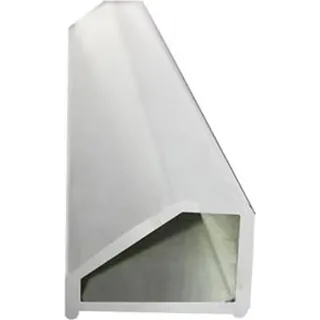 Glaszentrum Hagen - 1500x14x10 mm Aluminium (t) Schwallschutz - Wasserabweiser - Bodenprofil - Eloxiert