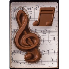 Weibler Weibler Geschenkpaket Musik Feine Milchschokolade 40g, 2er Pack