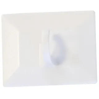 GARDINIA Klebehaken für Bambus-Rollo, Raff-Rollo und Dekoration, 2 Stück, Kunststoff, Weiß