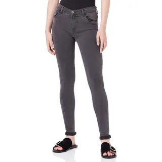 Only Damen Onlrain Life Reg Skinny DNM Noos Jeans, Dark Grey Denim, M / Blau,Grau - 29%