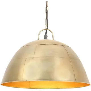 vidaXL Hängelampe Vintage Industriestil 25 W Messing Rund 41 cm E27 - Gold
