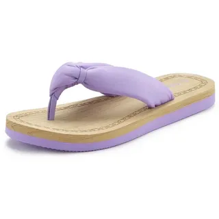 ELBSAND Badezehentrenner »Sandale, Pantolette« Zehentrenner, Badeschuh ultraleicht VEGAN, lila