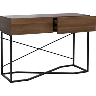 MCW Konsolentisch P47 Melamin Industrial 81x120x40cm Braun