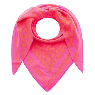 Zwillingsherz Dreieckstuch, mit abwechslungsreicher Musterung, rosa