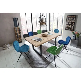 SIT Möbel Savona 160 x 76 x 90 cm Wildeiche/Antikschwarz