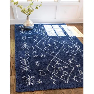 Myflair Möbel & Accessoires Hochflor-Teppich "Temara Shag, LAGERRÄUMUNG", rechteckig 51 mm Höhe gewebt, Scandi Design, ideal im Wohnzimmer & Schlafzimmer,