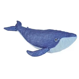Wild Republic Blauwal 30 cm Fische Stofftier Plüschwal - Blau