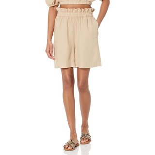 The Drop Priya Leinenshorts zum Hineinschlüpfen, für Damen, Beige (Hummus), Größe M