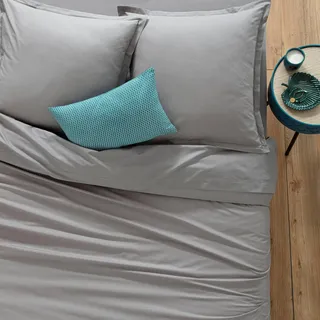 Bettdeckenbezug aus Baumwolle - grau 240x220 cm - Atmosphera créateur d'intérieur - Grau