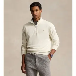 Polo Ralph Lauren für Herren. 710812963057 Ultraweicher Strickpullover in Off-White (L), Weiß, Lässig, Baumwolle, Langarm