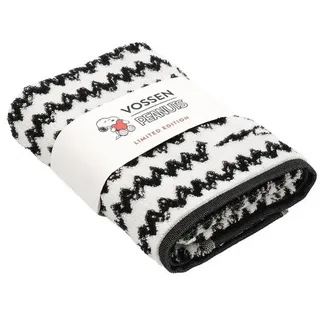 VOSSEN Charlie Brown Handtuch 50 x 100 cm schwarz