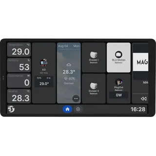 Shelly Wall Display X2i Silver - WiFi-Touchscreen