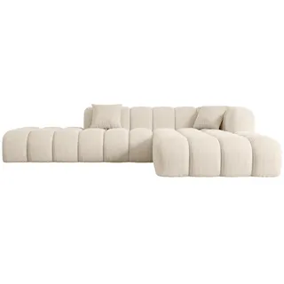 altdecor Ecksofa in L-Form, Olea-L2 - 289x176x71 cm Beige - Corner Sofa Bett Eckcouch Couch Wohnlandschaft Cauchsofa - Beige