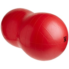 CanDo® Ball, Trainingsrolle/Motorikball/Fitnessball mit Erdnussform, Rot, 70 x 120 cm