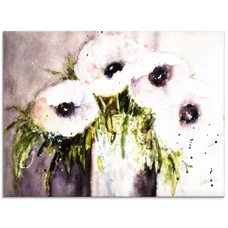 Artland Glasbild »Lila Mohn in Vase« Blumen 1 Stk. tlg. in verschiedenen Größen, lila