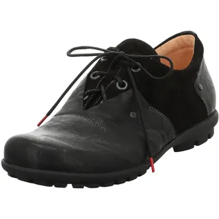 THINK! Herren KONG chromfrei gegerbte nachhaltige Halbschuhe, SCHWARZ/KOMBI 0000