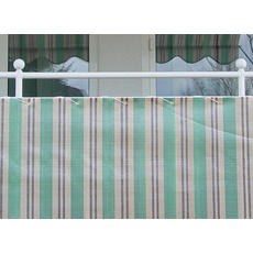 Angerer Balkonbespannung PE-Gewebe Nr. 1900, Grün/Beige-Braun, 90 cm hoch, Länge: 6 Meter