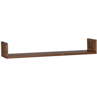 Wandregal 100cm Massivholz Teak