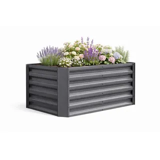 VCM Hochbeet 120 x 60 x 57 cm Schwarz