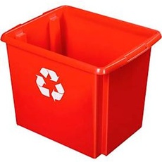 Recycle-Box Sunware Nesta, 45 l, L 455 x B 360 x H 360 mm, rot