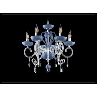 Kronleuchter Bohemia Deckenlampe Deckenleuchte Designer Lampe luxus - Blau