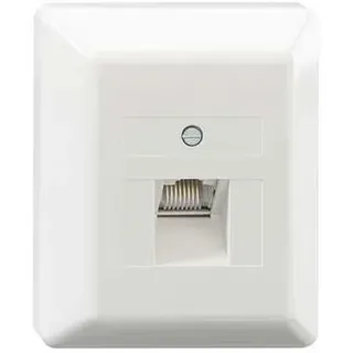 Rutenbeck 13010129 Steckdose RJ-45, Weiß
