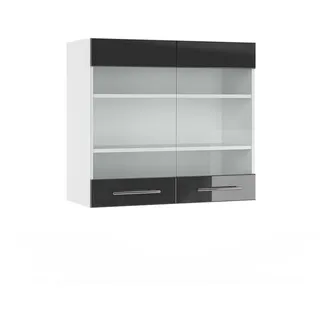 Vicco Hängeschrank Fame-Line 80 x 72 x 34,1 cm Anthrazit Hochglanz/Weiß