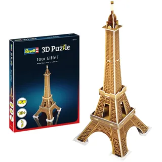 REVELL 3D Puzzle Eiffelturm I 20 Teile I 2 Stunden Bauspaß für Kinder und Erwachsene I ab 10 Jahren I Den Eiffelturm selber zusammenbauen I Ideale Geschenkidee, Mittel