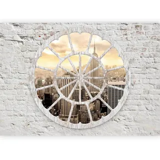 artgeist Fototapete , Weiß, Ecru , Textil , Skyline , 200x140 cm , Ce , Tapeten & Wandverkleidungen, Fototapeten