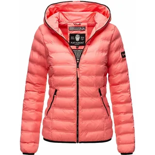 Navahoo Damen Herbst Frühling Jacke Übergangsjacke Steppjacke Kapuze Neevia Coral Gr. 34 -XS - Orange