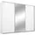 Schwebetürenschrank TOMA 278 x 214 x 64 cm Weiß