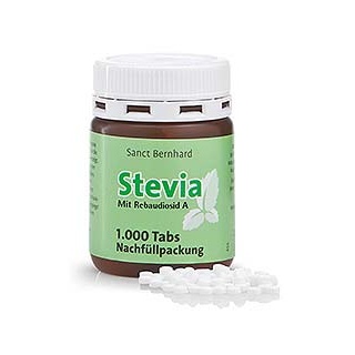 Stevia-Tabs - Nachfüllpackung mit 1.000 Tabs - 68 g