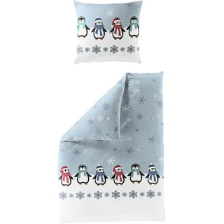 BIERBAUM 4115 Sterne Blau 135 x 200 cm + 80 x 80 cm