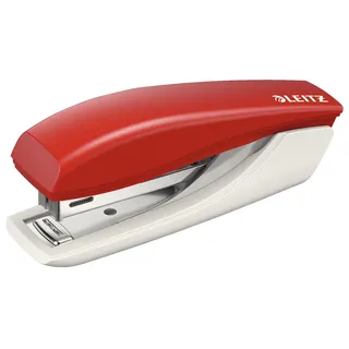 Leitz Mini-Heftgerät, Für 10 Blatt, Ergonomische Form, Rot, NeXXt-Serie, 55170025