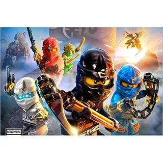 XQWZM Leinwand Stoff Poster Drucken, Spiel Ninjago Schatten Von Ronin Leinwand Malerei Wandkunst Bild, Für Hauptdekoration 50X75 cm Ohne Rahmen