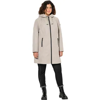 Ulla Popken Damen große Größen Übergrößen Plus Size HYPRAR Funktionsjacke, wasserdicht, Kapuze