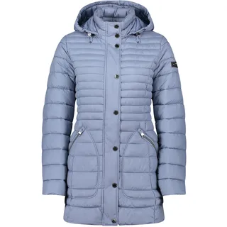 Steppjacke BETTY BARCLAY "Steppjacke mit abnehmbarer Kapuze", Damen, Gr. 42, blau (country blau), Obermaterial: 100% Polyester PES., Jacken Steppjacke