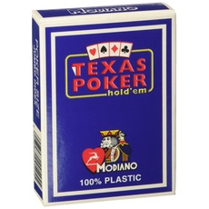 Modiano 300545 Texas Poker Blu, Dunkelblau
