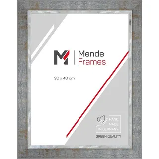 MendeFrames Holzrahmen H670 Industrial 59,4x84,1 cm grau Antireflexglas