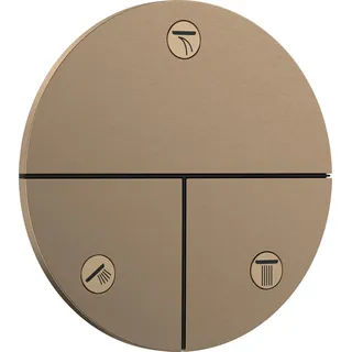 Hansgrohe ShowerSelect Comfort S Ventil Unterputz für 3 Verbraucher Brushed Bronze 15558140