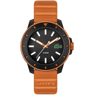 Lacoste Uhr mit DREI-Zeiger-Quarzwerk für Herren Kollektion Lacoste.12.12 Scuba mit Silikonarmband – Erhältlich in Schwarz, Blau, Grün, Weiß und Orange