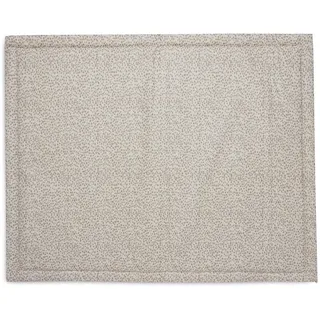 Jollein Krabbeldecke für Baby - Dotted, Biscuit - Laufgittereinlage - 75x95 cm - Abwaschbar - Rutschfest - Spieldecke Baby - Hellbraun