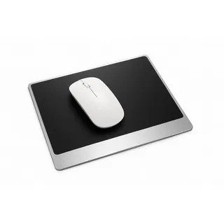 ZAAMOR Aluminium Mauspad – Metall Mouse Pad, Hart & Wasserdicht, rutschfest & Langlebig, Modernes Design für Büro & Gaming – Mausunterlage für Laptop & Computer (Klein, 22x18 cm)
